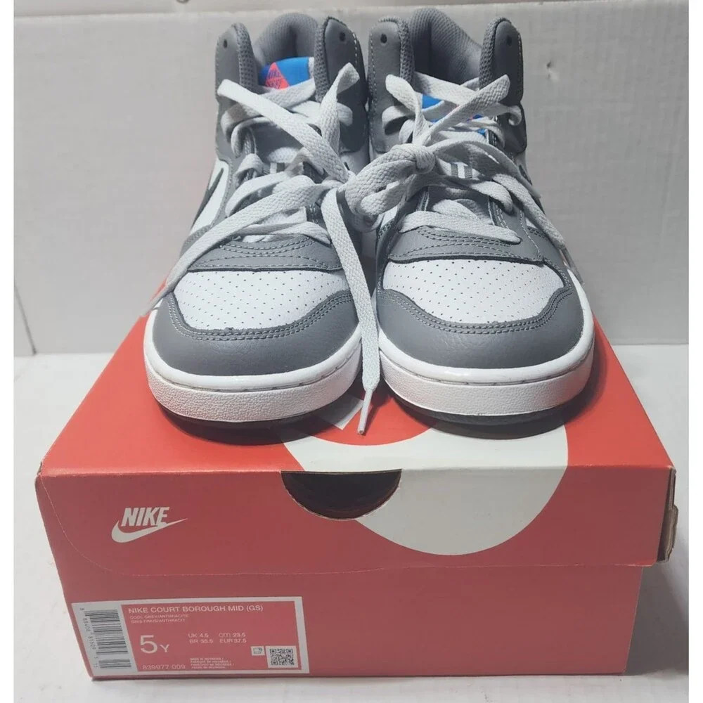 Nike Court Borough Mid GS Cool Grey Anthracite 839977-009